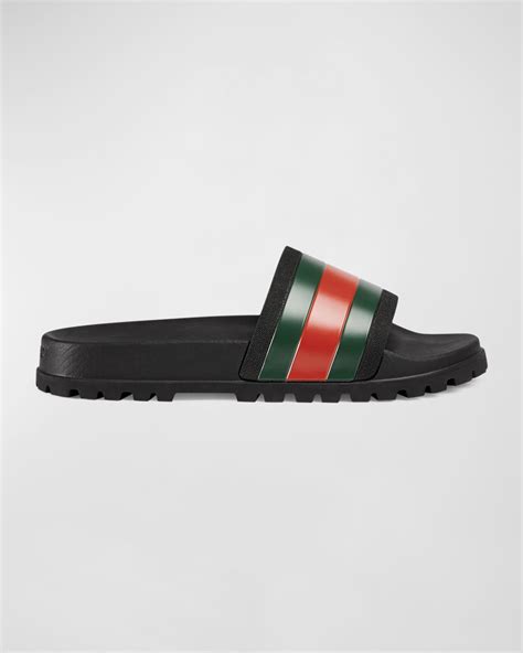 gucci pursuit trek slides|size 14 gucci slides.